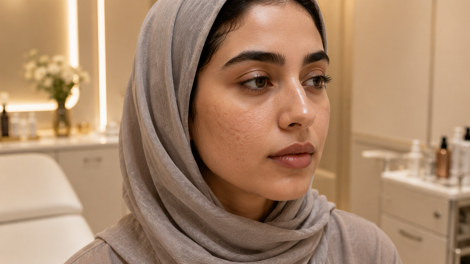 علاج المسام الواسعة